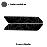 Topo Interior Front Door Grab Handle Overlay Kit (Printed + Laser Series) - 2021+ Bronco