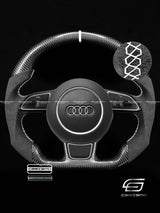 Carismo Steering Wheel For Audi (B8.5 Wheel) - Sport - Gloss Carbon - Alcantara