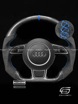 Carismo Steering Wheel For Audi (B8.5 Wheel) - Sport - Gloss Carbon - Alcantara