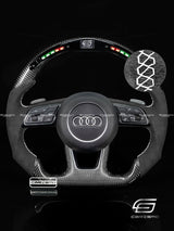 Carismo Steering Wheel For Audi (B9 Wheel) - Classic RPM LED - Gloss Carbon - Alcantara