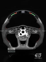 Carismo Steering Wheel For Audi (B9 Wheel) - Classic RPM LED - Gloss Carbon - Alcantara