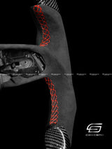 Carismo Steering Wheel For Audi R8 (Gen 2) - Classic RPM LED - Gloss Carbon - Alcantara