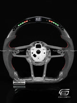 Carismo Steering Wheel For Audi R8 (Gen 2) - Classic RPM LED - Gloss Carbon - Alcantara