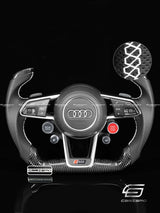Carismo Steering Wheel For Audi R8 (Gen 2) - F1 Competition - Gloss Carbon - Perforated Leather