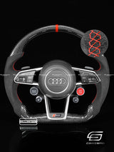Carismo Steering Wheel For Audi R8 (Gen 2) - Sport - Gloss Carbon - Alcantara