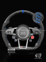 Carismo Steering Wheel For Audi R8 (Gen 2) - Sport - Gloss Carbon - Alcantara