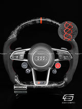 Carismo Steering Wheel For Audi R8 (Gen 2) - Sport - Gloss Forged Carbon - Alcantara