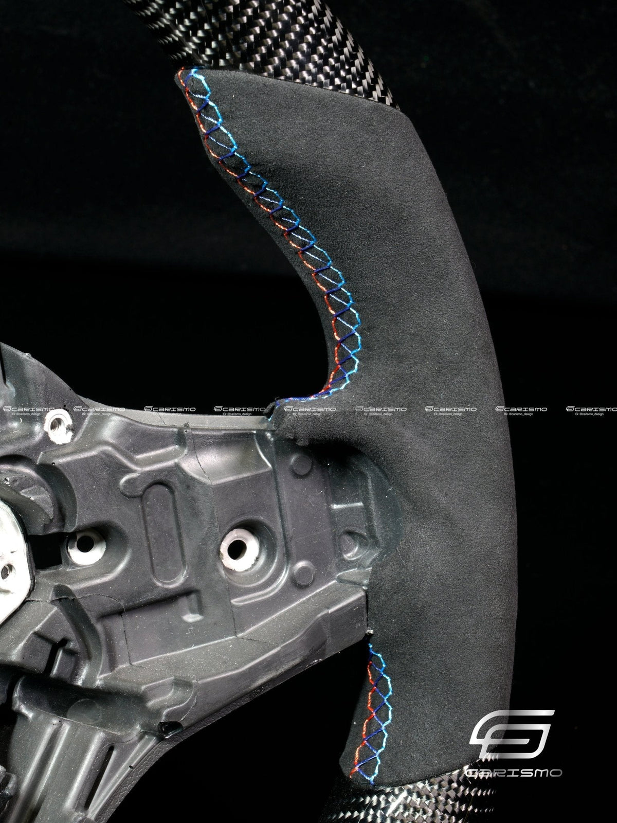 Carismo Steering Wheel For BMW G-Series (M Performance Wheels) - Signature (Heated) - Gloss Carbon - Alcantara