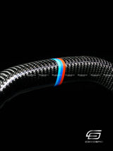 Carismo Steering Wheel For BMW G-Series (M Performance Wheel) - Signature - Gloss Carbon - Alcantara