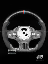 Carismo Steering Wheel For BMW G-Series (M Performance Wheel) - Sport - Gloss Carbon - Alcantara