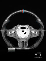 Carismo Steering Wheel For BMW G-Series (M Performance Wheel) - Sport - Gloss Carbon - Perforated Leather
