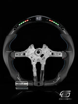 Carismo Steering Wheel For BMW F-Series (M Performance Wheels) - Classic RPM LED - Gloss Carbon - Perforated Leather