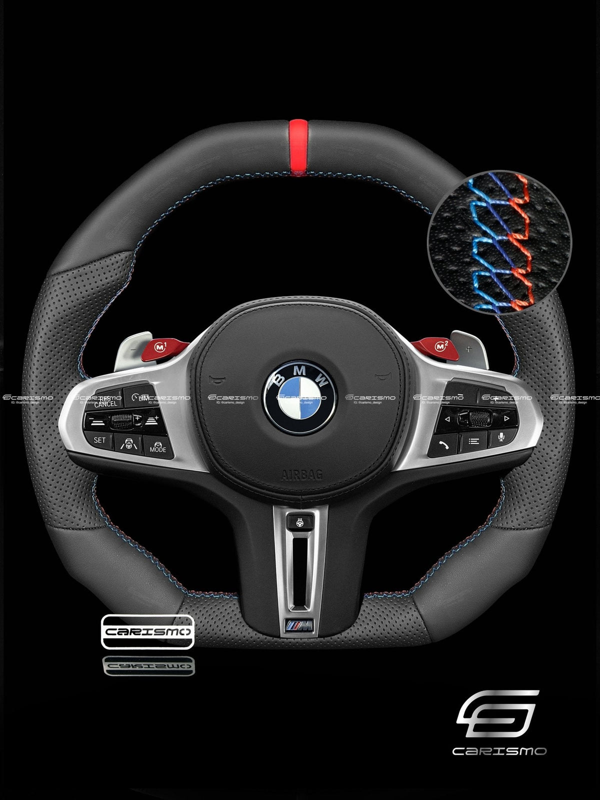 Carismo Steering Wheel For BMW G-Series (M Performance Wheels) - Signature - Full Leather (Heated)