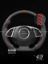 Carismo Steering Wheel For Chevrolet Camaro (Gen 6) - Sport - Gloss Carbon - Perforated Leather