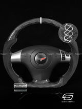 Carismo Steering Wheel For Chevrolet Corvette (C6) - Sport - Gloss Carbon - Alcantara