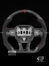 Carismo Steering Wheel For Dodge / SRT (2015+) - Sport - Gloss Carbon - Alcantara