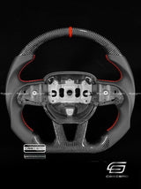 Carismo Steering Wheel For Dodge / SRT (2015+) - Sport - Gloss Carbon - Perforated Leather