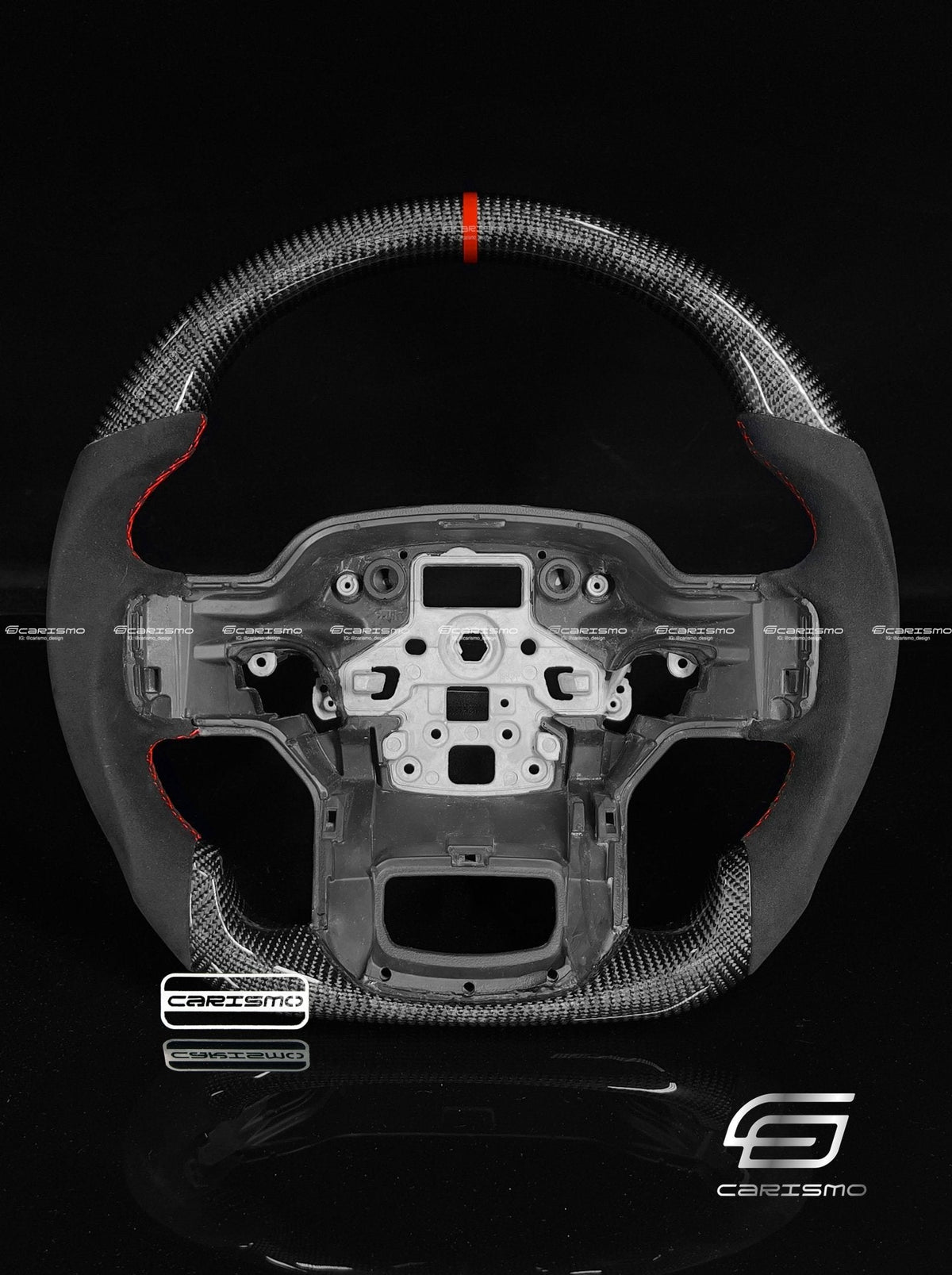 Carismo Steering Wheel For Ford F-150 Raptor (Gen 3) - Sport - Gloss Carbon - Alcantara