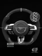 Carismo Steering Wheel For Ford Mustang (S550 Pre-2018) - Sport - Gloss Carbon - Alcantara