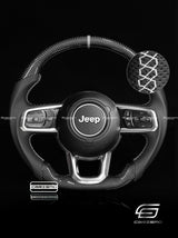 Carismo Steering Wheel For Jeep Wrangler (JL) - Sport - Gloss Carbon - Perforated Leather