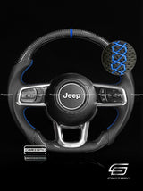 Carismo Steering Wheel For Jeep Wrangler (JL) - Sport - Gloss Carbon - Perforated Leather