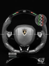 Carismo Steering Wheel For Lamborghini Aventador - Classic RPM LED - Gloss Carbon - Alcantara
