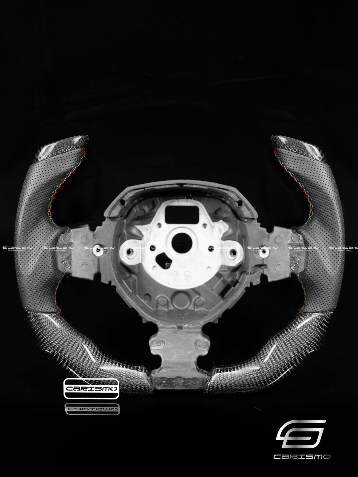 Carismo Steering Wheel For Lamborghini Aventador - F1 Competition - Gloss Carbon - Perforated Leather