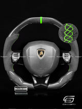 Carismo Steering Wheel For Lamborghini Aventador - Signature - Gloss Carbon - Alcantara