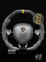 Carismo Steering Wheel For Lamborghini Aventador - Signature - Gloss Carbon - Alcantara
