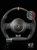 Carismo Steering Wheel For Lamborghini Gallardo - Sport - Gloss Carbon - Alcantara