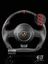 Carismo Steering Wheel For Lamborghini Gallardo - Sport - Gloss Carbon - Perforated Leather