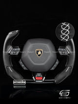 Carismo Steering Wheel For Lamborghini Huracan - F1 Competition - Gloss Carbon - Smooth Leather