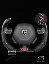 Carismo Steering Wheel For Lamborghini Huracan - F1 Competition - Gloss Carbon - Smooth Leather