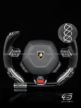 Carismo Steering Wheel For Lamborghini Huracan - F1 Competition - Gloss Forged Carbon - Alcantara
