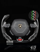 Carismo Steering Wheel For Lamborghini Huracan - F1 Competition - Gloss Forged Carbon - Smooth Leather