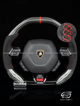 Carismo Steering Wheel For Lamborghini Huracan - Signature - Gloss Carbon - Alcantara