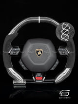 Carismo Steering Wheel For Lamborghini Huracan - Signature - Gloss Carbon - Alcantara