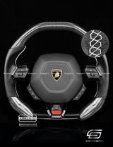 Carismo Steering Wheel For Lamborghini Huracan - Signature - Gloss Carbon - Perforated Leather