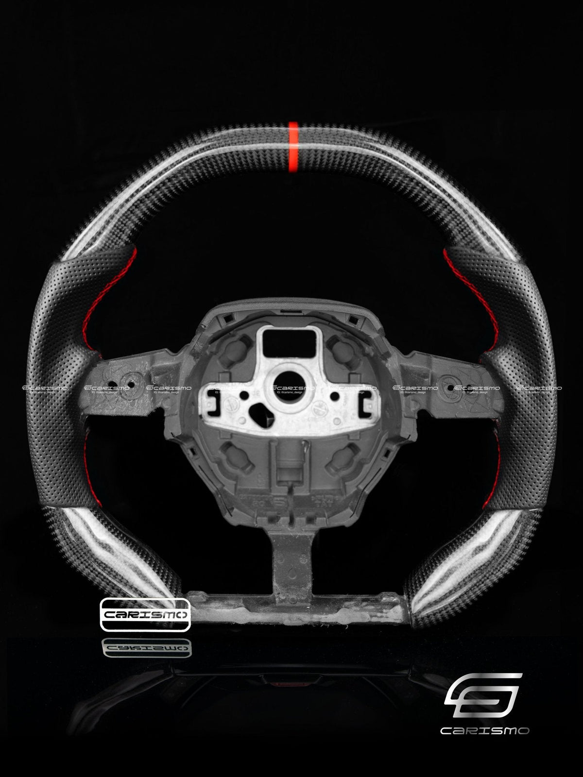 Carismo Steering Wheel For Lamborghini Huracan - Signature - Gloss Carbon - Perforated Leather