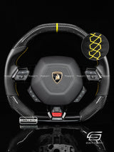 Carismo Steering Wheel For Lamborghini Huracan - Signature - Gloss Carbon - Smooth Leather