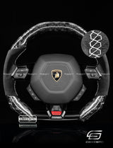 Carismo Steering Wheel For Lamborghini Huracan - Signature - Gloss Forged Carbon - Alcantara