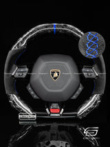 Carismo Steering Wheel For Lamborghini Huracan - Signature - Gloss Forged Carbon - Alcantara