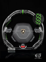 Carismo Steering Wheel For Lamborghini Huracan - Signature - Gloss Forged Carbon - Smooth Leather