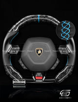 Carismo Steering Wheel For Lamborghini Huracan - Signature - Gloss Forged Carbon - Smooth Leather