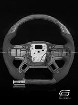 Carismo Steering Wheel For Land Rover Defender (L663) - Sport - Gloss Carbon - Alcantara