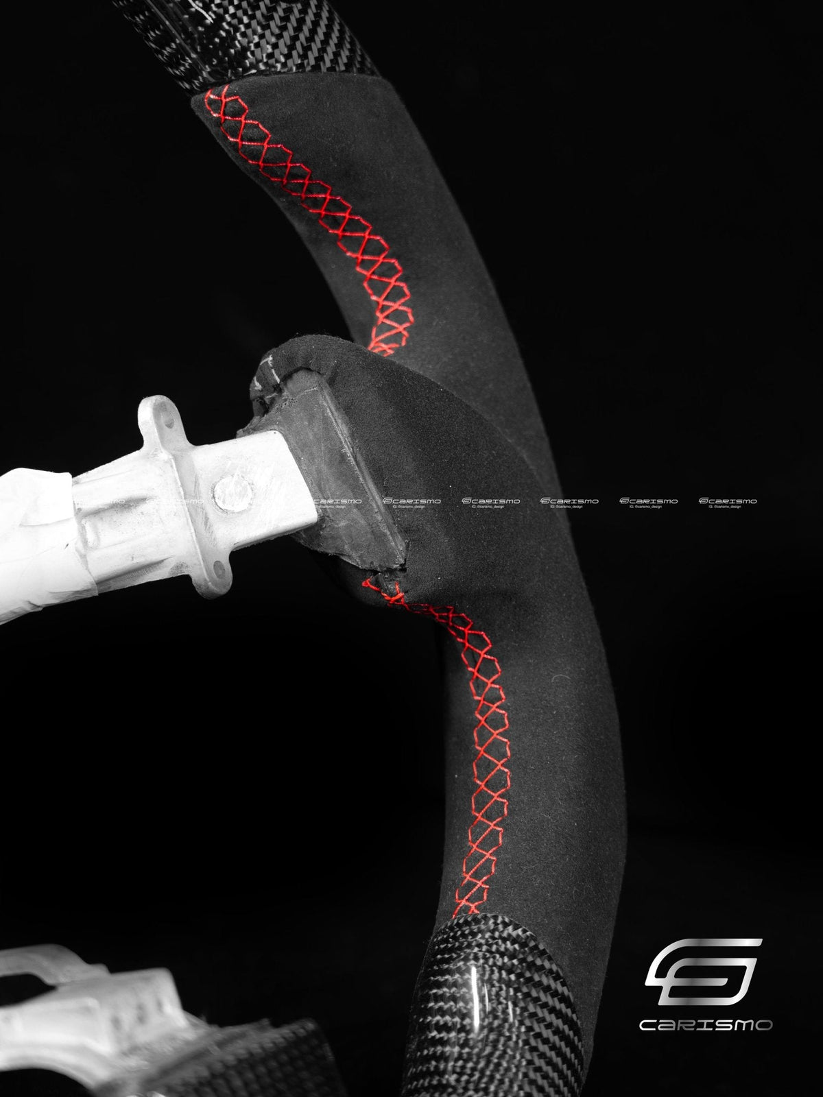 Carismo Steering Wheel For Nissan GT-R (R35 CBA & DBA) - Classic RPM LED - Gloss Carbon - Alcantara