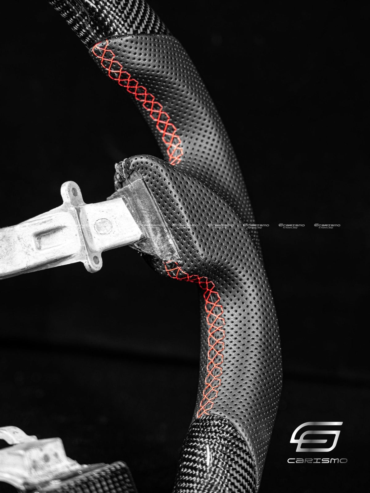 Carismo Steering Wheel For Nissan GT-R (R35 CBA & DBA) - Classic RPM LED - Gloss Carbon - Perforated Leather