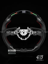 Carismo Steering Wheel For Nissan GT-R (R35 EBA) - Classic RPM LED - Gloss Carbon - Perforated Leather