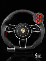 Carismo Steering Wheel For Porsche (991.2 Wheel) - Sport - Gloss Plain Carbon - Alcantara