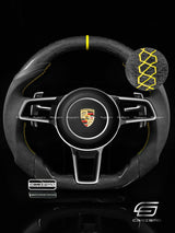 Carismo Steering Wheel For Porsche (991.2 Wheel) - Sport - Gloss Plain Carbon - Alcantara